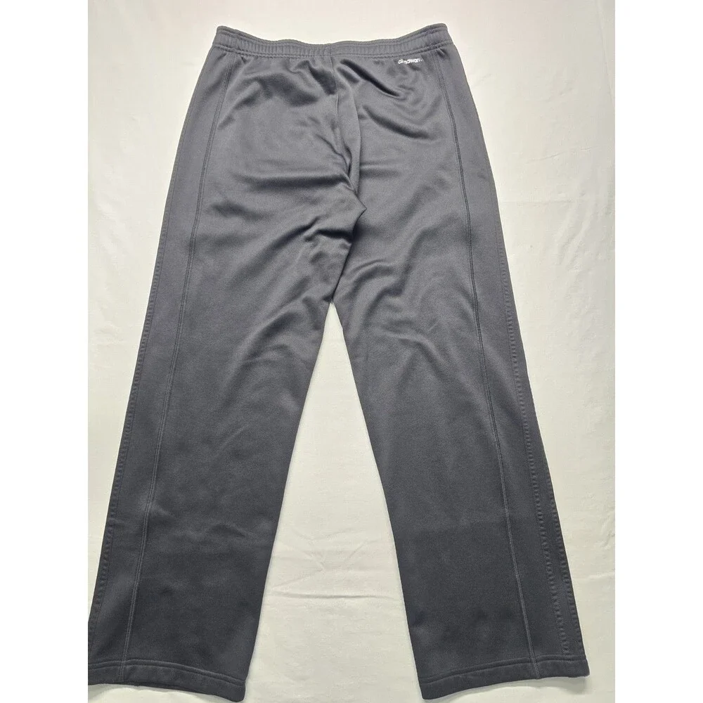 Adidas Track Pants Men’s Sz M Black Athletic Lined Workout Gym Climawarm